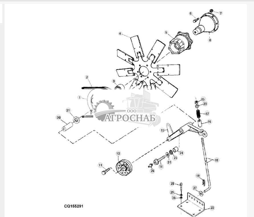 УЗЕЛ КРЫЛЬЧАТКИ И ОПОР 
